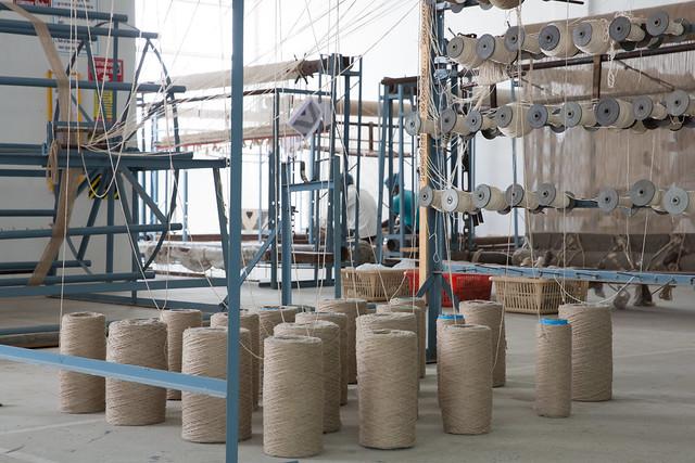 Spools of thread © Theodore Kaye for Fair Trade USA